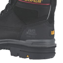 CAT Gravel Size 12  Black Water-Resistant Steel Toe Cap Safety Boots
