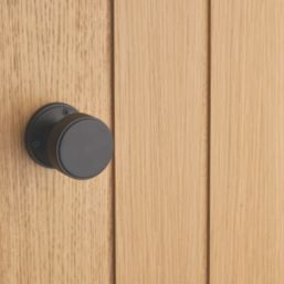 Designer Levers Kensington Knurled Door Knob 60mm Pair Matt Black