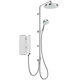Mira Sport Max Dual White / Chrome 9kW  Electric Shower