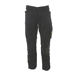 Apache Bancroft Work Trousers Black/Grey 34" W 33" L