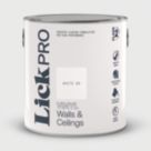 LickPro  2.5Ltr White 04 Vinyl Matt Emulsion  Paint