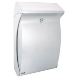 Burg-Wachter Swing Post Box Silver Painted Finish