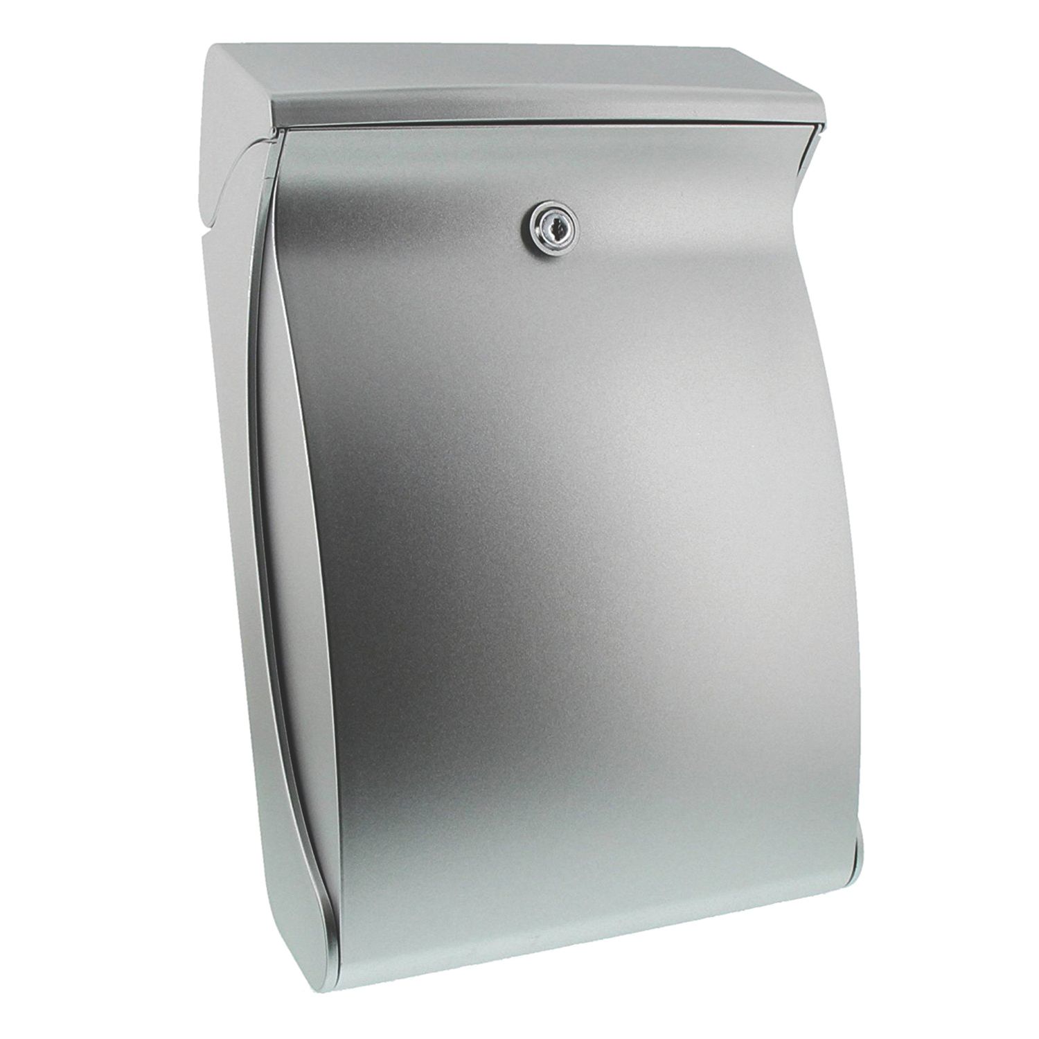 Burg-Wachter Swing Post Box Silver Painted Finish (708TY)