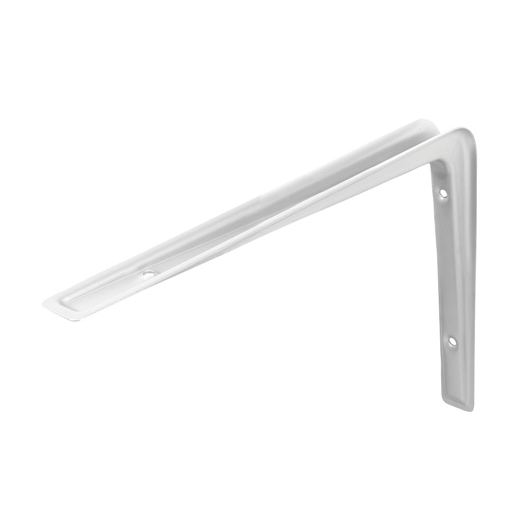 Essentials Cantilever Shelf Brackets White 220mm x 155mm 20 Pack - Screwfix