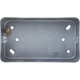 British General  2-Gang Metal-Clad  Electrical Surface Mounting Box 43mm