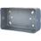 British General  2-Gang Metal-Clad  Electrical Surface Mounting Box 43mm