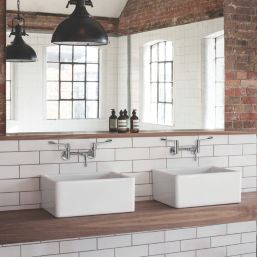 Armitage Shanks Markwik Chrome  235mm Lever 2 Tap Holes Basin Mixer Tap