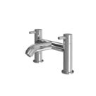 ETAL Bounce Chrome 142mm Deck Mounted Lever 2 Tap Holes Bath Mixer Tap
