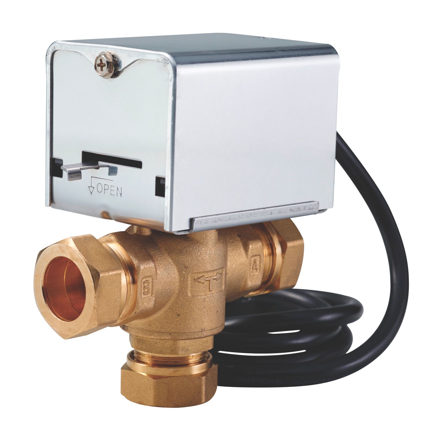 Flomasta 3 Port Motorised Valve 22mm Compression (7091G)