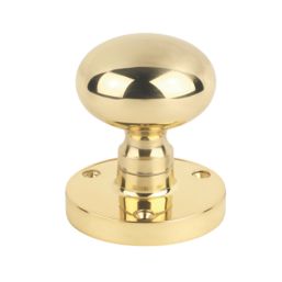 Carlisle Brass Mushroom Mortice Knob 61mm Pair Polished Brass