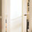 Jeld-Wen  1-Obscure Light Primed White Wooden Fully Glazed Internal Door 1981mm x 610mm