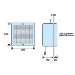 Manrose WF230A 146.1mm (5 3/4") Axial Commercial Extractor Fan  White 220-240V