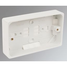 Crabtree Capital 2-Gang Surface Pattress  Back Box 44mm