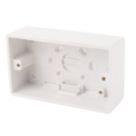 Crabtree Capital 2-Gang Surface Pattress  Back Box 44mm