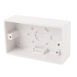 Crabtree Capital 2-Gang Surface Pattress  Back Box 44mm
