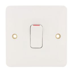 Hager Sollysta WMDP84 20A 1-Gang 2P+E Control Switch White