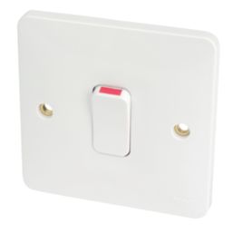 Hager Sollysta WMDP84 20A 1-Gang 2P+E Control Switch White
