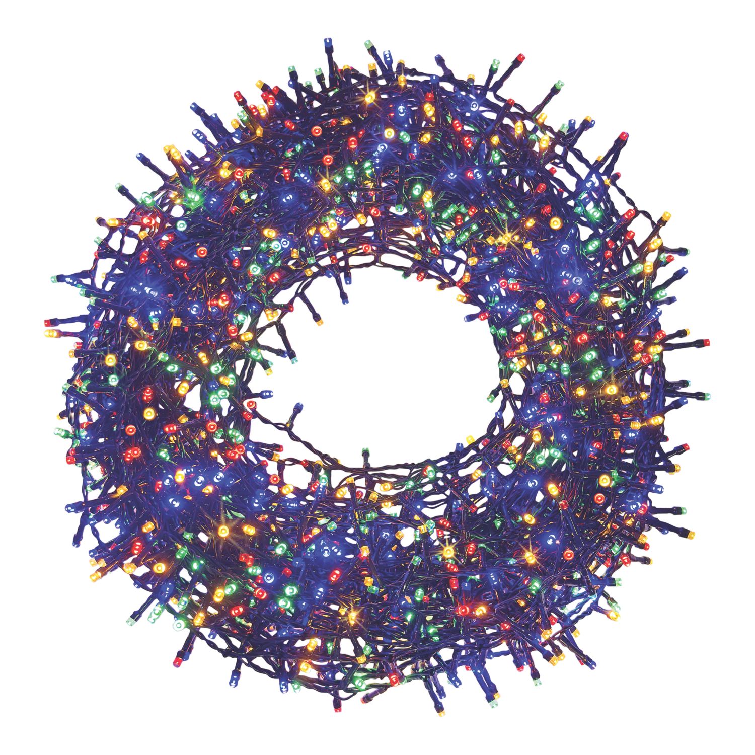 1500 LED Indoor & Outdoor Multi Colour String Christmas Lights (709CL)