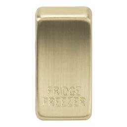 Knightsbridge 'FRIDGE FREEZER' Switch Cover Brushed Brass