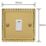 Varilight  20A 1-Gang 2-Pole Control Switch Georgian Brass with Neon