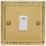 Varilight  20A 1-Gang 2-Pole Control Switch Georgian Brass with Neon