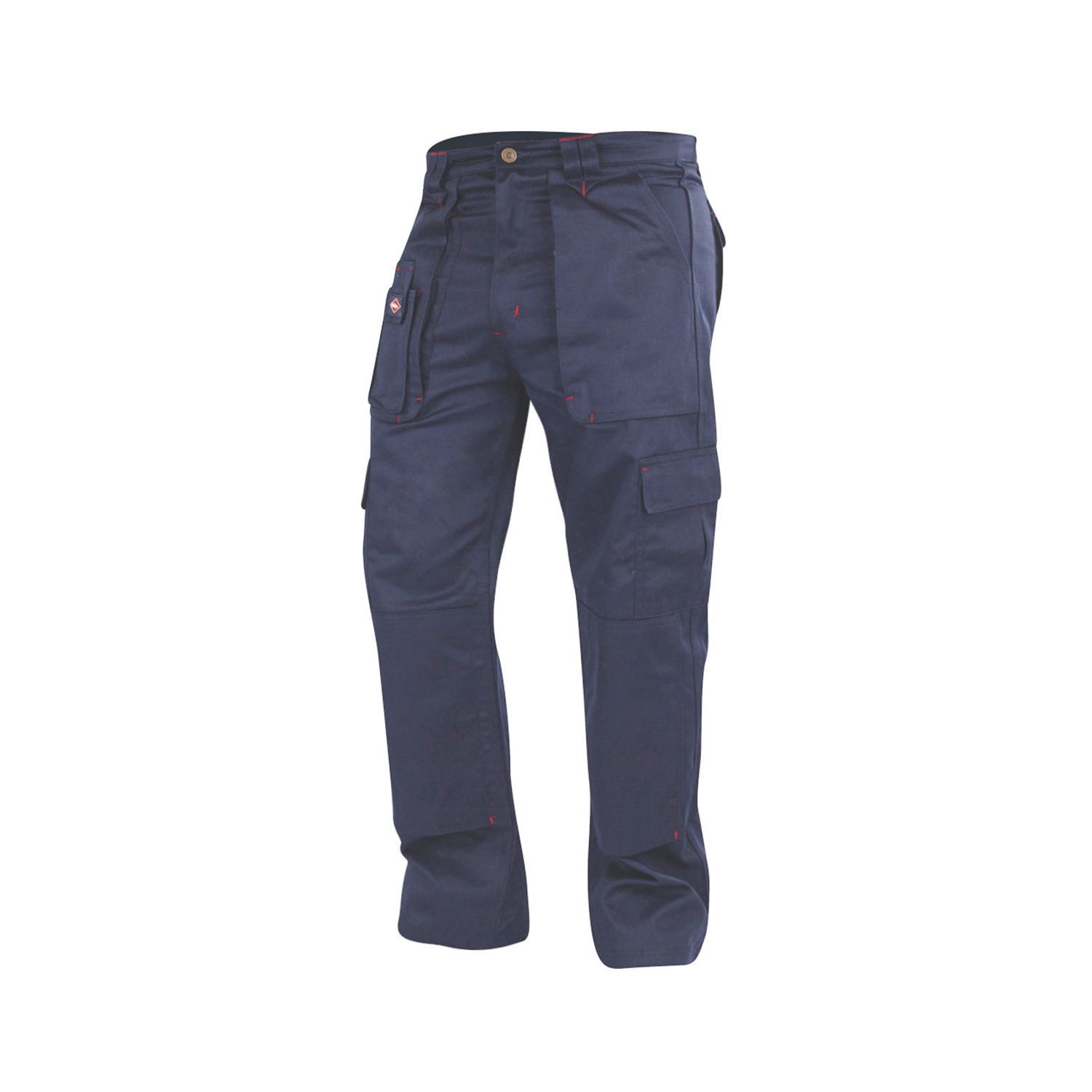 Lee Cooper LCPNT206 Multi Pocket Cargo Trousers Navy 34" W 33" L (709HU)