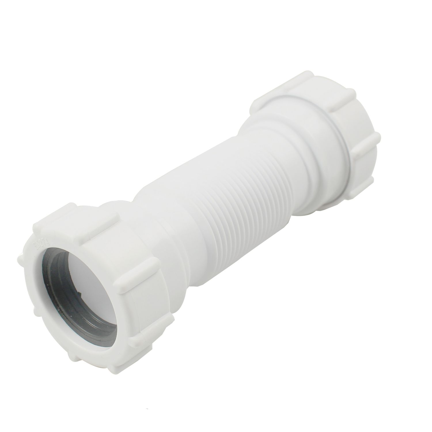 Flomasta Flexible Compression Waste Pipe White 32-36mm x 157-242mm (709JN)