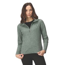 Regatta Womens/Ladies Kizmitt Marl Full Zip Fleece Jacket / Basil Green