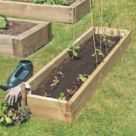 Forest  Rectangular Raised Bed Natural Timber 1800mm x 450mm x 140mm