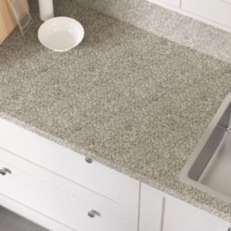 Wilsonart  Matt Beige Granite Effect Laminate Worktop 4100mm x 600mm x 38mm