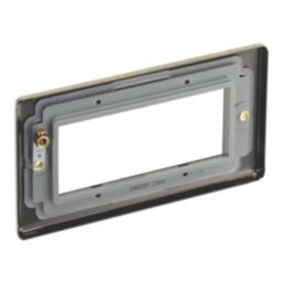 LAP  4-Module Modular Faceplate Antique Brass