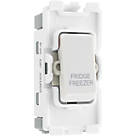 British General Nexus Grid 20A Grid DP Fridge Freezer Switch White