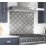 Laura Ashley Wicker Charcoal Self-Adhesive Glass Kitchen Splashback 900mm x 750mm x 6mm