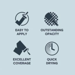 LickPro  2.5Ltr Blue 15 Vinyl Matt Emulsion  Paint