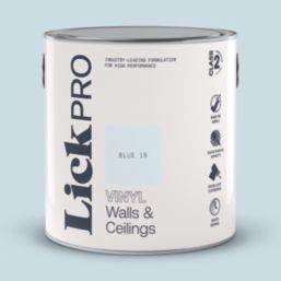 LickPro  2.5Ltr Blue 15 Vinyl Matt Emulsion  Paint