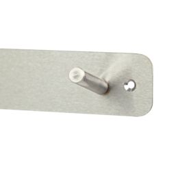 Essentials 4-Hook Rail Satin Stainless Steel 400mm x 45mm