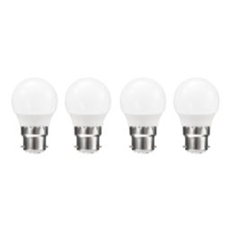 Essentials  B22 Mini Globe LED Light Bulb  250lm 2.2W 4 Pack