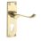 Smith & Locke  Fire Rated Euro Lock Door Handles Pair Polished Brass