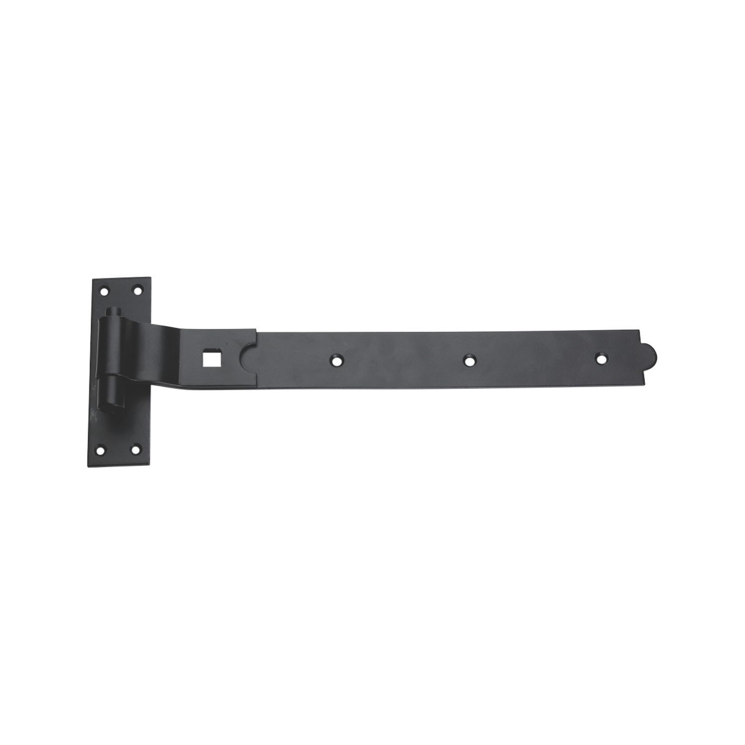 Smith & Locke Black Powder-Coated Cranked Gate Hinge Hook & Band 134mm x 355mm x 45.5mm (7102J)