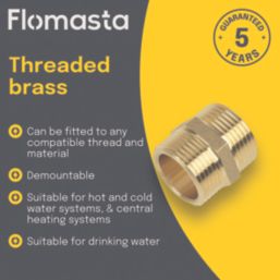 Flomasta Hexagon Nipple 1/2" x