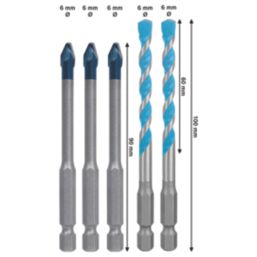 Bosch Expert Ceramic & Multi-Construction Drill Bit Set 5 Pieces