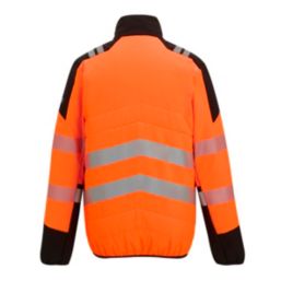 Regatta X-Pro Hybrid Hi-Vis Jacket Black / Orange Large 47" Chest