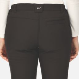 Regatta Fenton Womens Softshell Trousers Black Size 12 29 L - Screwfix