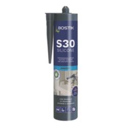 Bostik S30 Sanitary Silicone Sealant Clear 310ml - Screwfix