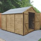 Forest  8' x 10' (Nominal) Apex Overlap Timber Shed with Assembly