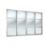 Spacepro Shaker 3-Door Sliding Wardrobe Door Kit Graphite Frame Mirror Panel 2978mm x 2260mm
