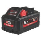 Refurb Milwaukee M18 HB5.5 18V 5.5Ah Li-Ion RedLithium High Output Battery