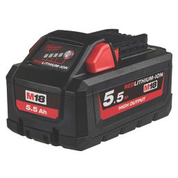 Refurb Milwaukee M18 HB5.5 18V 5.5Ah Li-Ion RedLithium High Output Battery