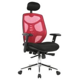 Nautilus Designs Polaris High Back Executive Chair Red