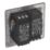 LAP  2-Gang 2-Way LED Dimmer Switch  Black Nickel with Colour-Matched Inserts